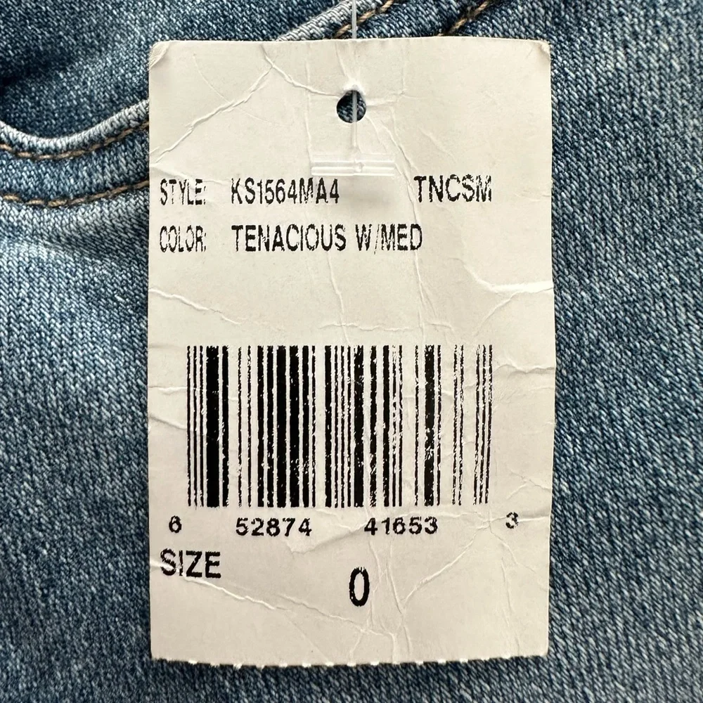 Kut From The Kloth Margot High Rise Long Short Distressed Raw Hem Size 0…